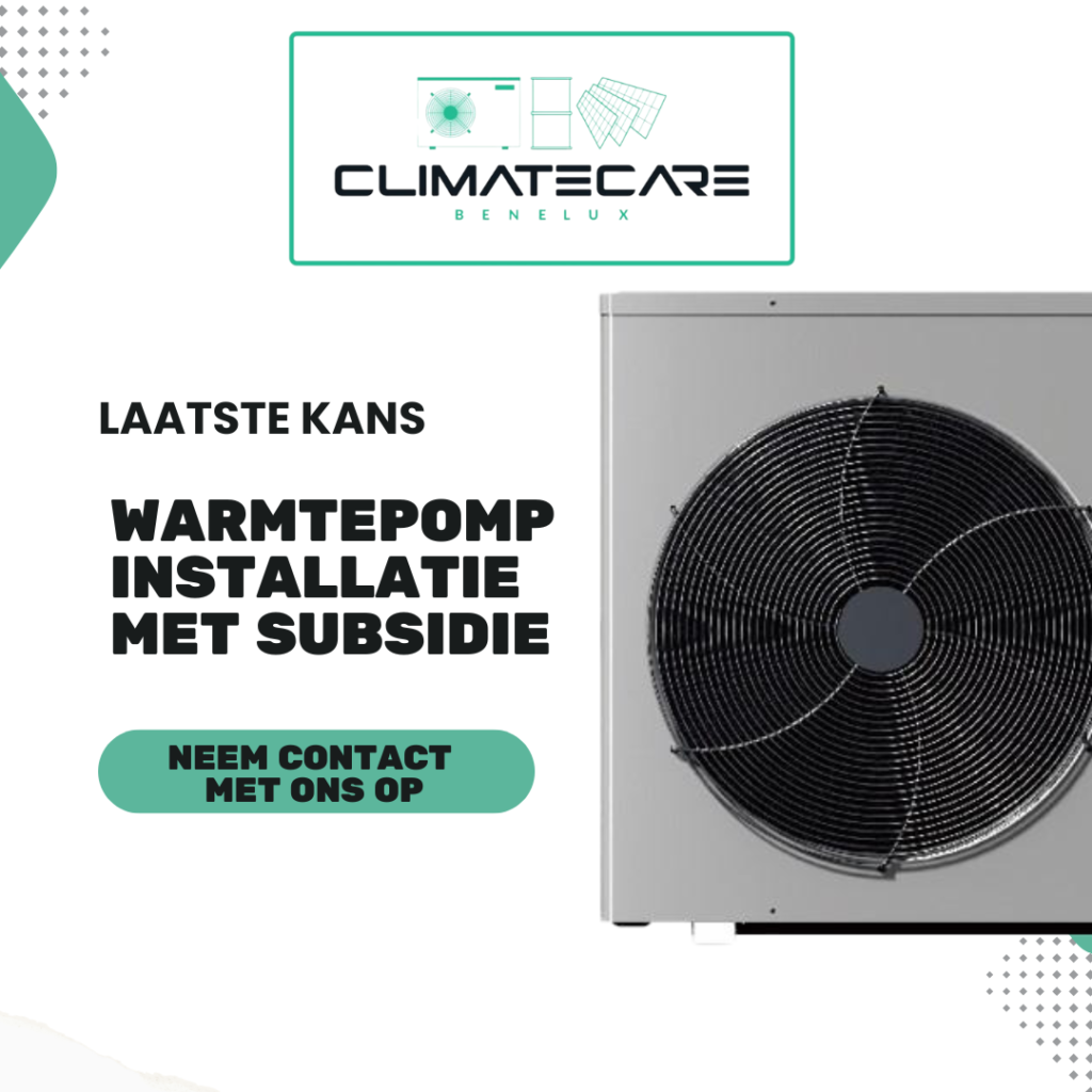 warmtepomp installatie met subsidie
